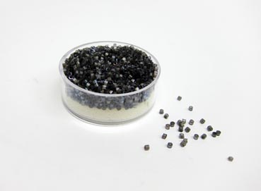 Delica Beads 2mm 7g schwarz luster